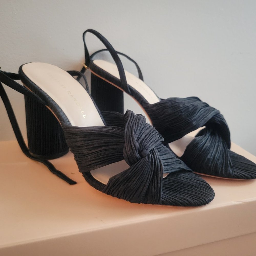 Loeffler Randall Black Pleated Heels